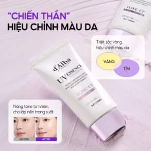 Kem Chống Nắng Nâng Tông (Tím) d'Alba Waterfull Tone-Up Sun Cream SPF50 + PA ++++ (Purple) 50ml